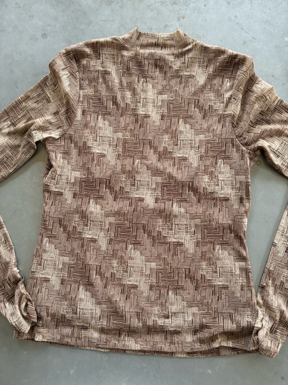 Axcess Brown Patterned V-Neck Tunic Top - Picture 9 of 10